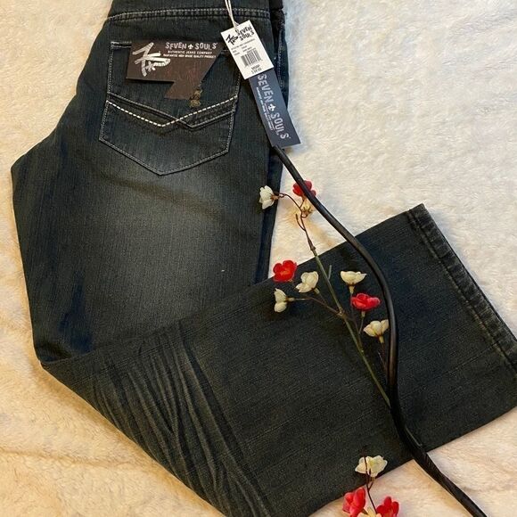 Seven Sauls Denim jeans Size:34x30 - Picture 2 of 6